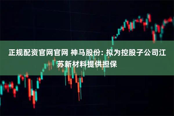 正规配资官网官网 神马股份: 拟为控股子公司江苏新材料提供担保